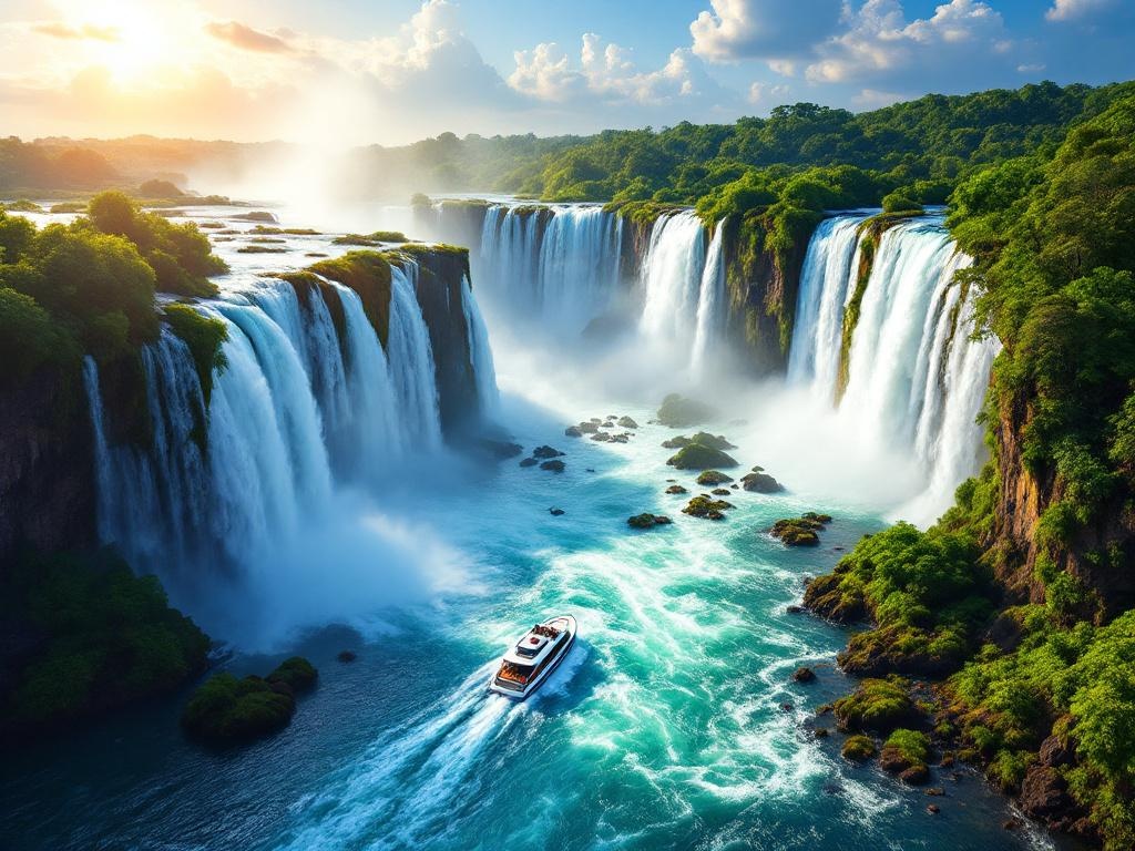 Discovering Iguazu Falls on the Border of Brazil and Argentina